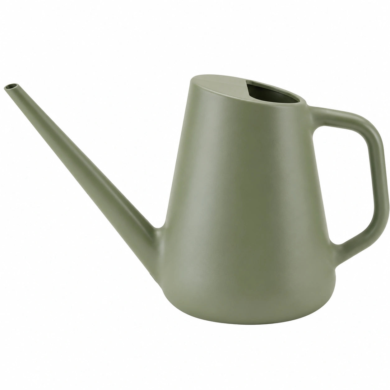 Annaffiatoio 1.5 L in plastica verde salvia - beccuccio lungo per piante