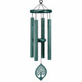 Campanella eolica da appendere 85 cm in metallo verde petrolio - decorazione da esterno